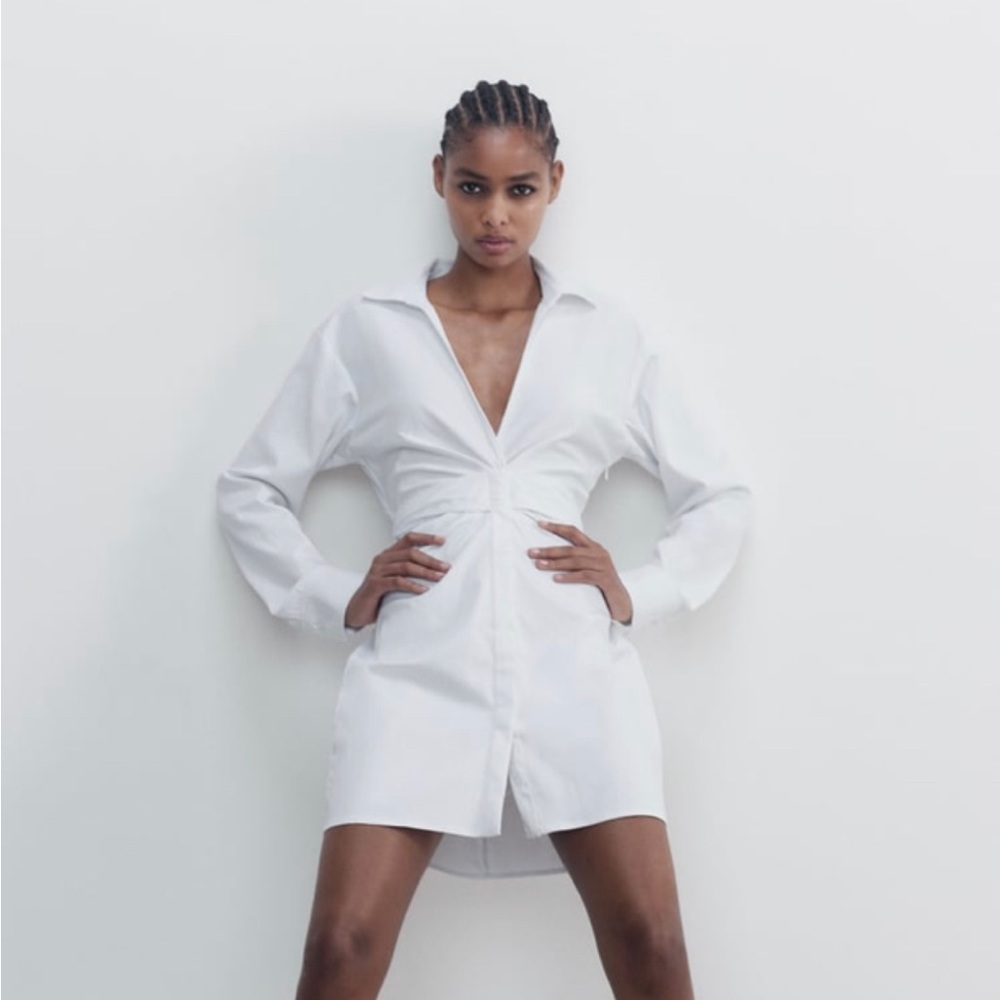 White Poplin Dress